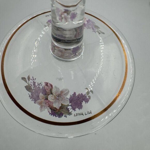 Lena Liu Bradex Hummingbirds and Flowers Wine Glasses Goblets  Set of 6 - Picture 11 of 13